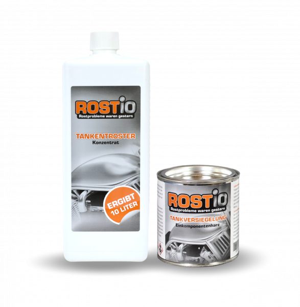 ROSTIO Tank Rust Remover 1 liter plus Tank Sealant Set